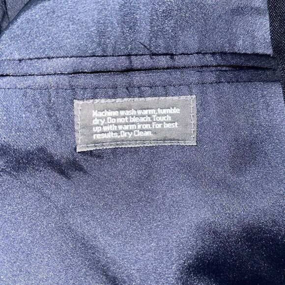 Towncraft 46L Navy Gold Tone Buttons Elegant Stunning Sport Blazer Jacket - Picture 13 of 13